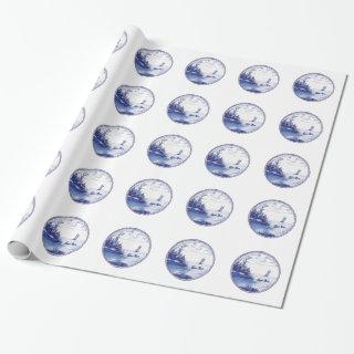 Dutch traditional blue tile