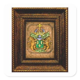 Dutch van Westervelt Family Coat of Arms  Square Sticker