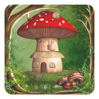 Dwarf Land Sqaure Sticker