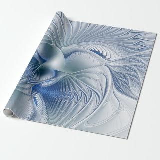 Dynamic Fantasy Abstract Blue Tones Fractal Art
