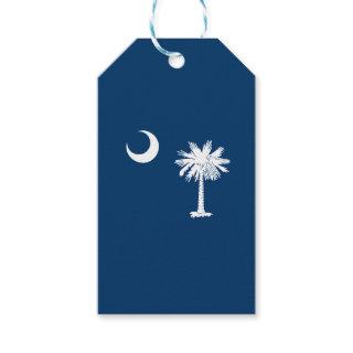 Dynamic South Carolina State Flag Graphic on a Gift Tags
