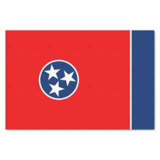 Dynamic Tennessee State Flag Graphic on a Tissue Paper