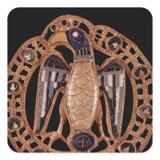 Eagle clasp from Gisela, Wife of Emperor Conrad Square Sticker