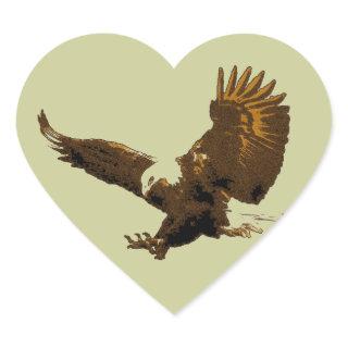 Eagle Heart Sticker