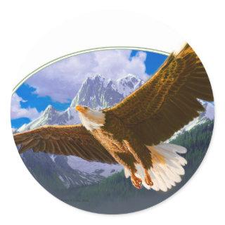 eagle.pdf classic round sticker