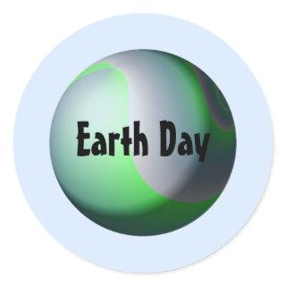 Earth Day Classic Round Sticker