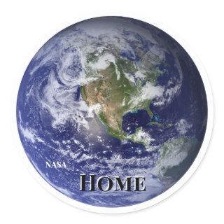 Earth from Space, Blue Marble by NASA Classic Round Sticker