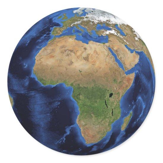Earth globe Africa stickers
