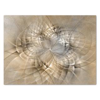 Earth Tones Abstract Modern Fractal Art Texture Tissue Paper