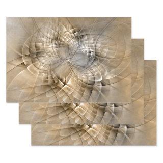 Earth Tones Abstract Modern Fractal Art Texture  Sheets
