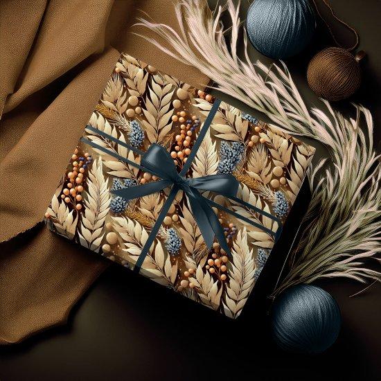 Earth Tones Christmas Merry Pattern#21 ID1009