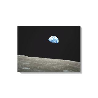 Earthrise wrapped canvas print 16" x 22"