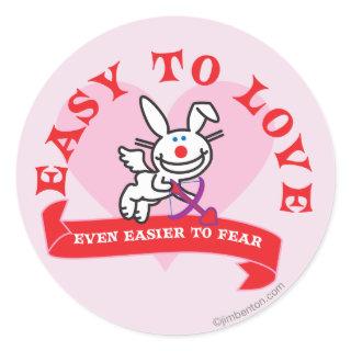 Easier To Fear Classic Round Sticker