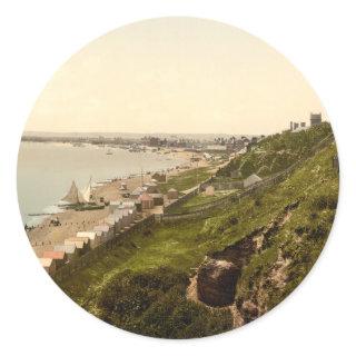 East Cliff, Felixstowe, Suffolk, England Classic Round Sticker