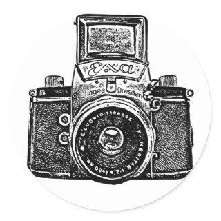 East German Camera Classic Round Sticker