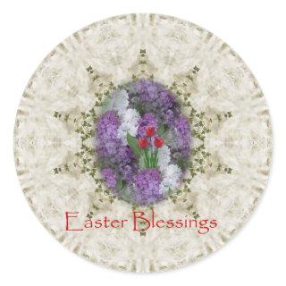 Easter Blessing Classic Round Sticker