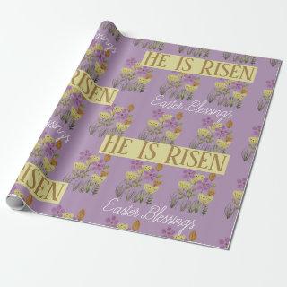 Easter Blessings | He Is Risen Pretty Floral