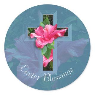 Easter Blessings Tropical Hibiscus Stickers