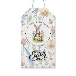 Easter Brunch & Egg Hunt | Wildflower Bunny Gift Tags