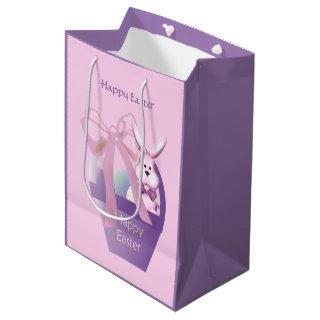 Easter Bunny Basket Girl Med Medium Gift Bag