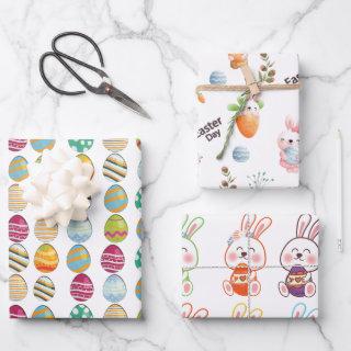 Easter Day Rabbits Pattern  Set of 3