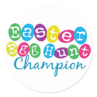 Easter Egg Hunt Champion Classic Round Sticker