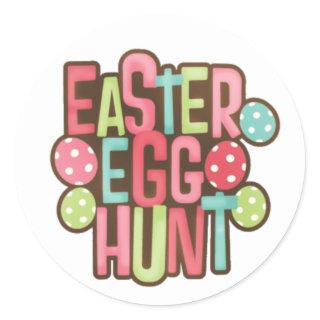 Easter Egg Hunt Easter Classic Round Sticker