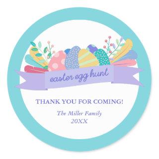 Easter Egg Hunt Thank You Classic Round Sticker