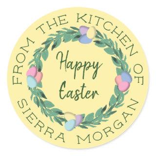 Easter Egg Wreath From The Kitchen Of Treats Label