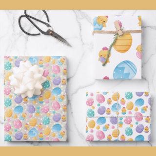Easter Eggs & Chicks Pattern | Pastels Colors  Wra  Sheets