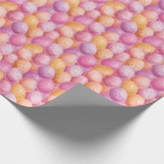 Easter Eggs Pink Purple Yellow Pattern