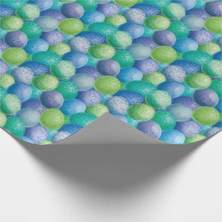 Easter Eggs Turquoise Green Purple Pattern