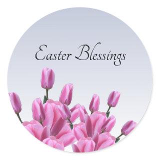 Easter Floral Classic Round Sticker