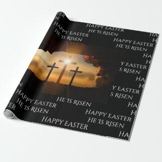 Easter He is Risen _three crosses