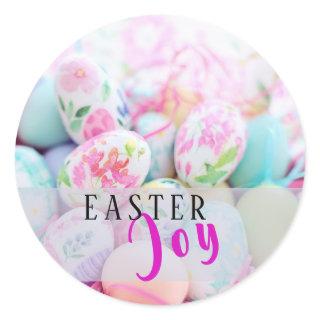 Easter Joy Easter Eggs Colorful Sticker