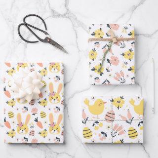 Easter Spring Bunny Chick Set of 3