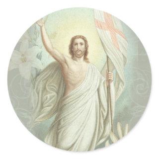 Easter Vintage Resurrection Pascha Religious Classic Round Sticker