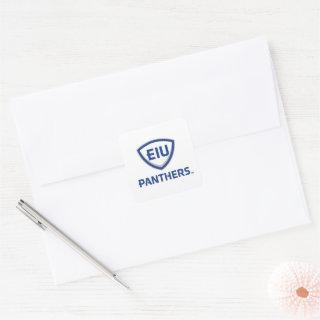 Eastern Illinois Panthers Shield & Wordmark Logo Square Sticker