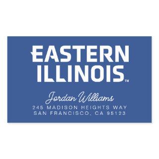 Eastern Illinois University Wordmark Logo Rectangular Sticker