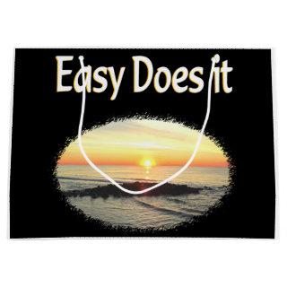 EASY DOES IT SUNRISE DESIGN LARGE GIFT BAG