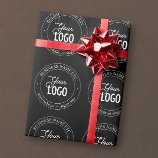 Easy Logo Replacement & Customizable Text | Black