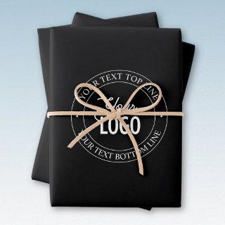 Easy Logo Replacement & Customizable Text | Black  Sheets