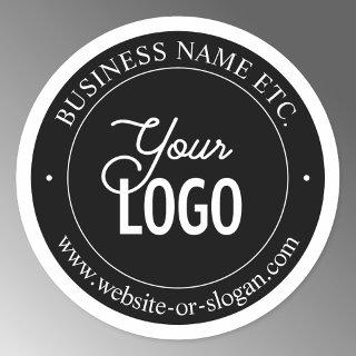 Easy Logo Replacement & Customizable Text Classic  Classic Round Sticker