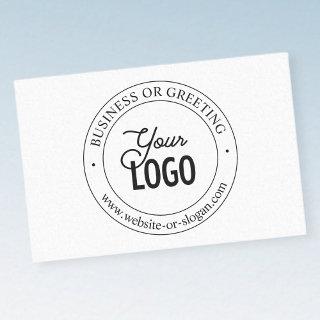 Easy Logo Replacement & Customizable Text | White Tissue Paper