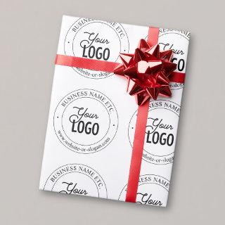 Easy Logo Replacement & Customizable Text | White