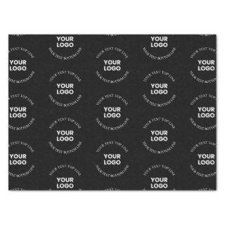 Easy to Replace Logo & Editable Text Pattern Tissue Paper