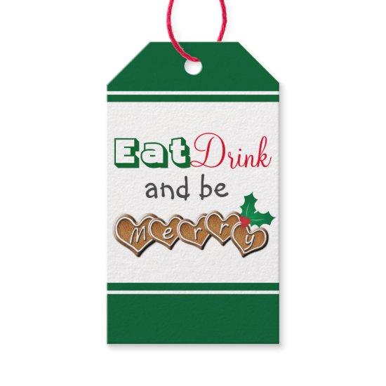 Eat, Drink and be Merry Gift Tags