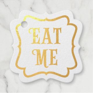 "Eat Me" Wonderland Tea Party Enticing Custom Foil Favor Tags