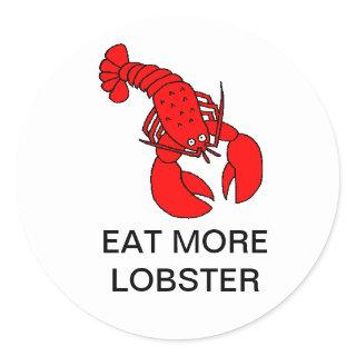 Eat More Lobster Stickers