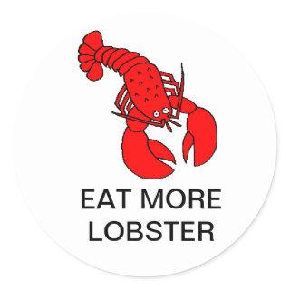 Eat More Lobster Stickers